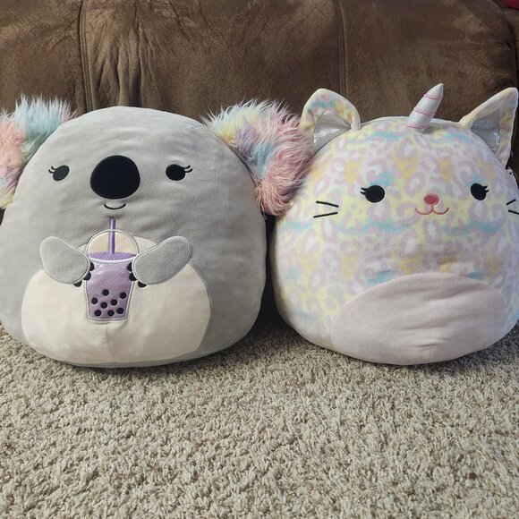 Squishmallows Official Kellytoy 14 Inch Soft Plush Squishy Toy Animals cat koala - Picture 1 of 5